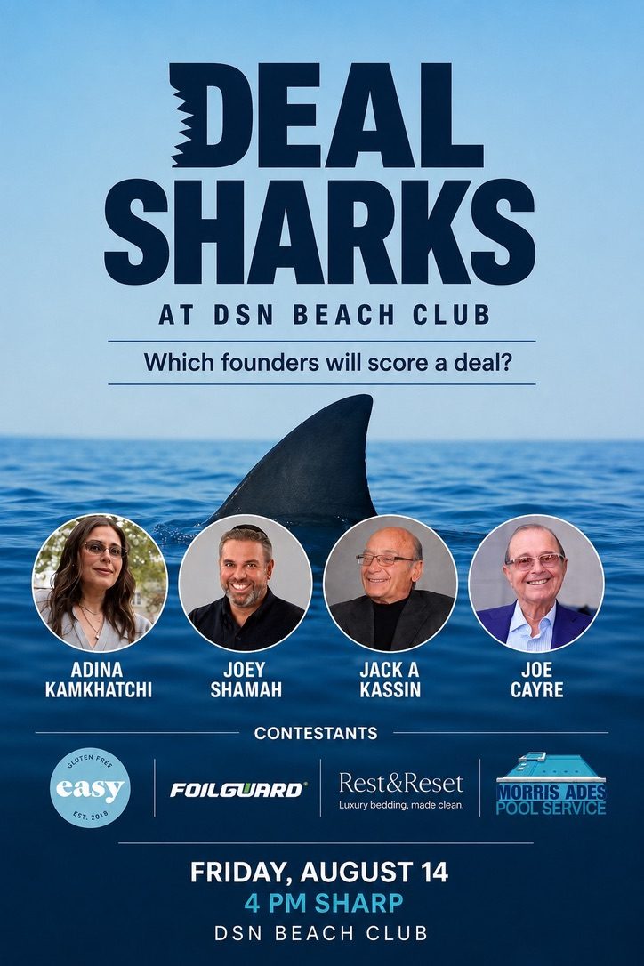 Deal Sharks event flyer