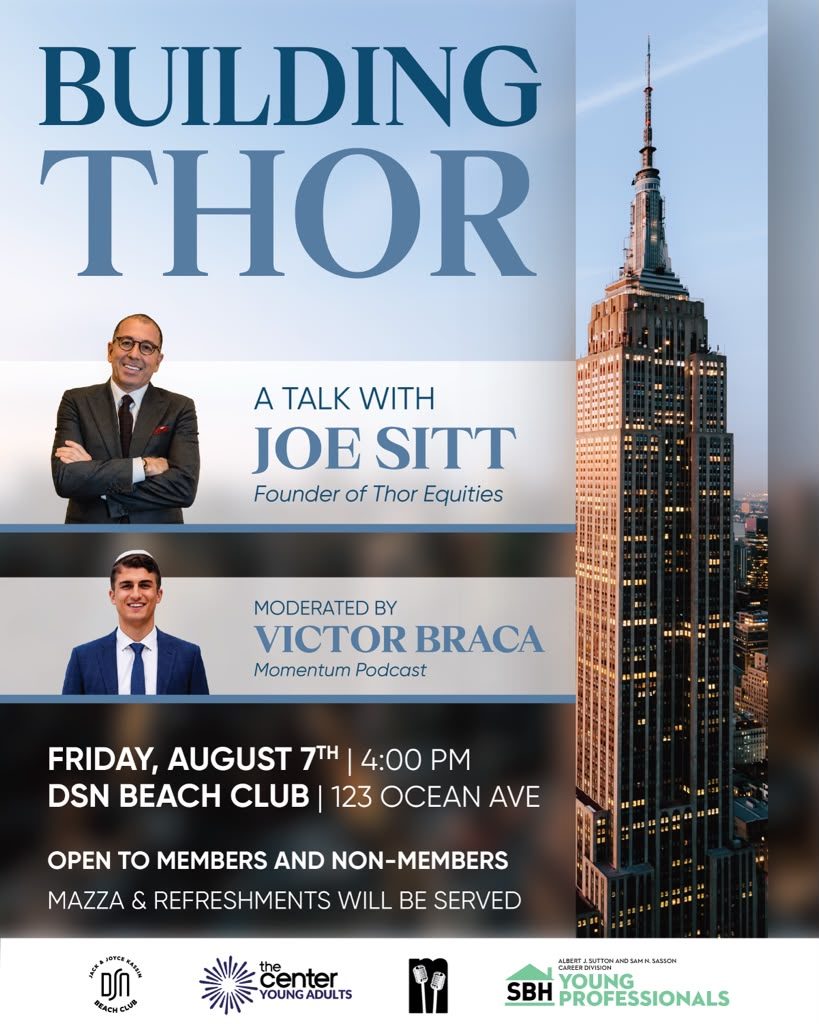 Building Thor: A Talk with Joe Sitt event flyer
